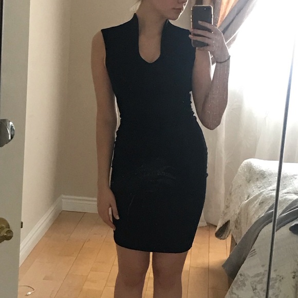 Black Midi Cocktail Rolla Coster Dress - Picture 2 of 5